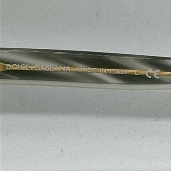 NEW Dolce & Gabbana 51mm Sunglasses Black Gray Striped Eyewear 100% Authentic - Picture 10 of 16